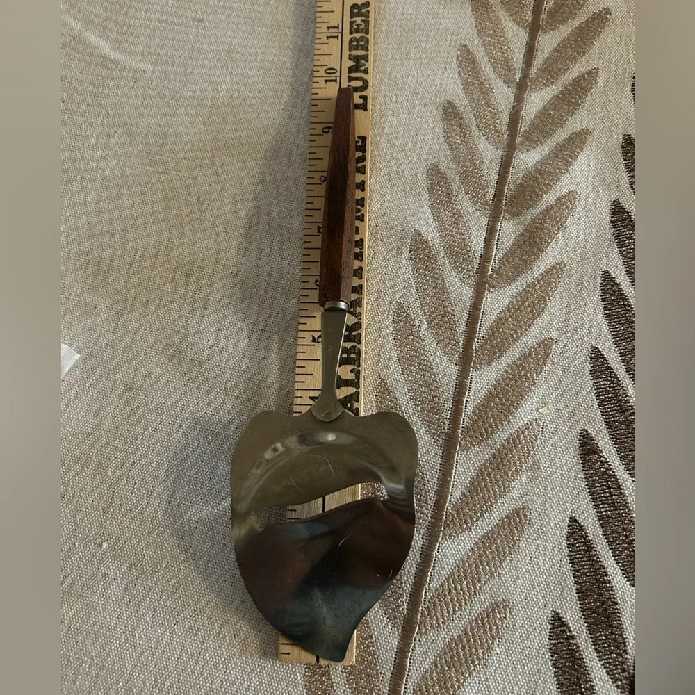Vintage Stainless Steel Cheese Slicer With Wood Handle Japan kitchen Utensil